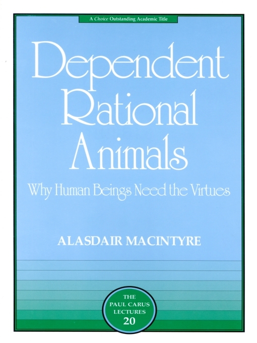 Cover image for Dependent Rational Animals